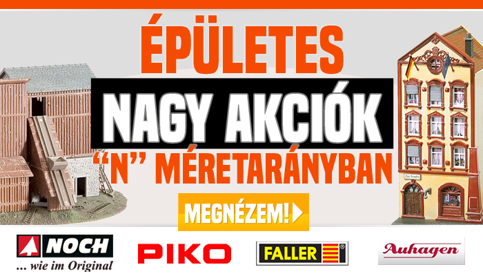 Épület akciók N méretarányban