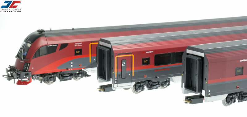 Jägerndorfer 71402 Railjett szett Spirit Of Europe, ÖBB VI, High-End kiadás