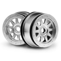 HPI 108321 Tr-10 Glue-Lock Wheel Matte Chrome (120X60Mm/2db)