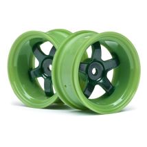 HPI 111100 Work Meister S1 Wheel Green (9Mm Offset/2db)