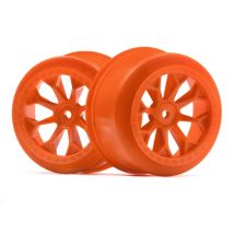 HPI 120134 8-SHOT SC WHEEL (ORANGE/2PCS)