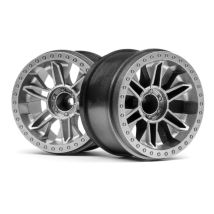 HPI 120136 6-SHOT ST WHEEL (SILVER/2PCS)