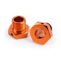 HPI 160138 17mm Hex Hub Adaptor (Orange/2pcs)