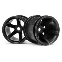 HPI 2140 Super Star Mt Wheels (Black/Deep Offset/2db)
