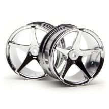 HPI 3032 Super Star Wheel 57X35Mm (2.2In) Chromesuper Nitro