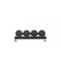 Autós LED Jelzőfény-4 Alu kerek sárga szín