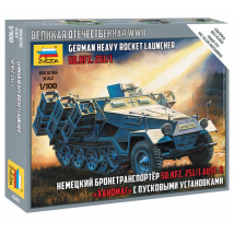 Zvezda 6243 Sd.Kfz.251/1 Ausf.B Stuka zu Fuss 1:100