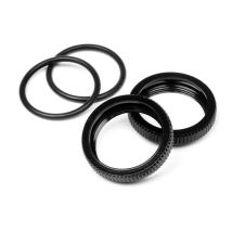 HPI 67528 BIG BORE teleszkóp rugó állítógyűrű (fekete/2db)