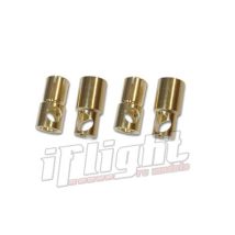 Csatlakozó 6mm arany