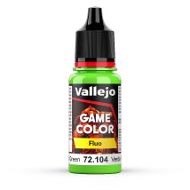 Vallejo 72104 Fluo Color Fluorescent Green, 18 ml