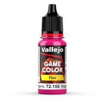 Vallejo 72158 Fluo Color Fluorescent Magenta, 18 ml