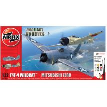 Airfix 50184 Grumman F-4F4 Wildcat & Mitsubishi Zero Dogfight Double makett szett