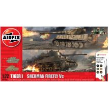 Airfix 50186 Classic Conflict Tiger 1 vs Sherman Firefly makett szett