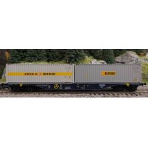 ACME 40418 Konténerszállító kocsi, Sgnss CEMAT, BERTSCHI konténerekkel, V-VI