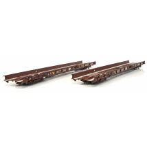 ACME 45212 Kamionszállító RoLa kocsi (zsebeskocsi) készlet, Saadkms, MÁV V-VI