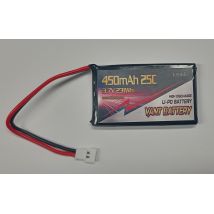 VANT Akku LiPo 3,7V 450mAh 25C