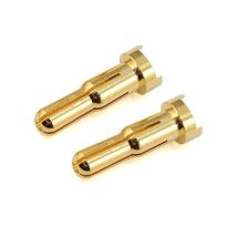 Aranyozott laposfejű, hasított 4/5mm csatlakozó apa