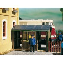 Auhagen 11337 Állomásbejárat pénztárfülkével