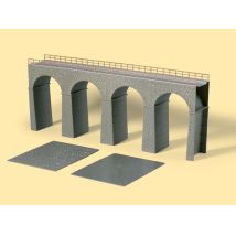Auhagen 11344 Vasúti híd, 3 főpillér és oldalpillérek