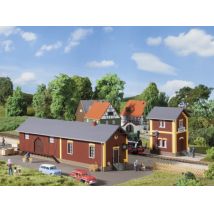 Auhagen 11435 Állomás Steinbach víztároló épülettel