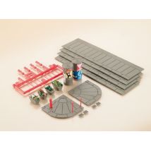 Auhagen 12254 Járda tartozékokkal, 550 x 35 mm, H0/TT