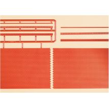 Auhagen 41205 Téglafal, piros, 210 x 65 mm, 2 db