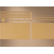 Auhagen 41207 Téglafal, sárga, 210 x 65 mm, 2 db