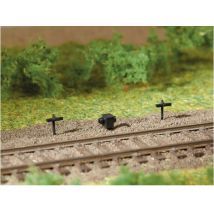 Auhagen 41619 Kábeltartó, görgődoboz /Seilzughalter, Druckrollenkästen/