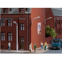 Auhagen 41621 Ostoros lámpák, útcai /Peitschenlampenattrappen/