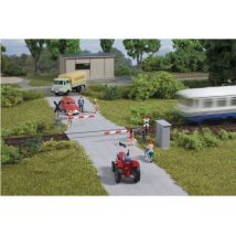 Auhagen 41625 Vasúti átjáró félsorompóval