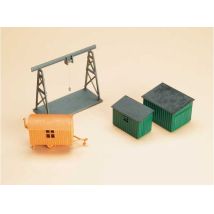 Auhagen 42567 Bakdaru, melléképületekkel