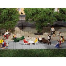 Auhagen 42647 Kerti asztalok, székek (H0/TT)