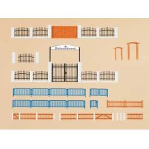 Auhagen 42648 Kerítések kapukkal, H0/TT