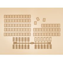 Auhagen 48650 Osztott léces ablak és ajtók