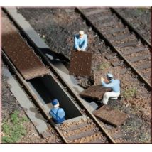 Auhagen 48655 Szerelőakna fedlapok, H0/TT