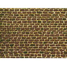 Auhagen 50102 Dekorlap (karton), egyenetlen téglafal, 220 x 100 mm, 5 db