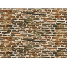 Auhagen 50515 Dekorlap (karton), mészkőfal, nagymintás, 220 x 100 mm