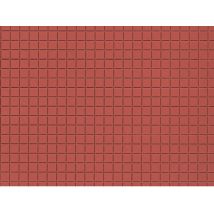 Auhagen 52222 Járólap, vörösbarna /Marktplatten rotbraun/