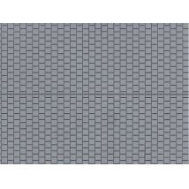 Auhagen 52223 Dekor-lemez gyalogút,szürke /Dekorplatten Fußsteig grau/