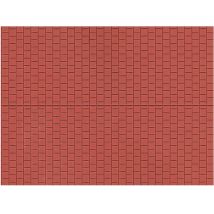 Auhagen 52224 Dekorlap, gyalogút-gesztenyebarna /Dekorplatten Fußsteig rotbraun/