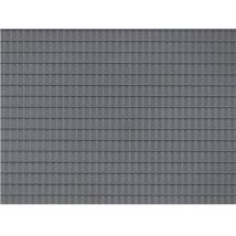 Auhagen 52226 Dekorlap, cseréptető, sötétszürke, 100 x 200 mm, 2 db