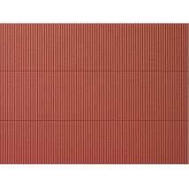 Auhagen 52230 Dekorlap, hullámlemez, téglavörös, 100 x 200 mm, 2 db