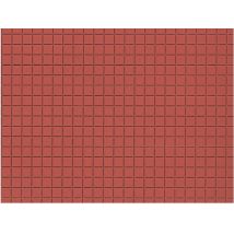 Auhagen 52422 Dekorlap, piact&eacute;r t&eacute;rkő, v&ouml;r&ouml;s, 100 x 200 mm