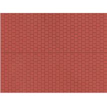 Auhagen 52424 Dekorlap, t&eacute;rkő, v&ouml;r&ouml;s, 100 x 200 mm