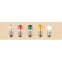 Auhagen 55750 Izzó, patronos E 5,5 16 V 0,05 A /1 Lampe m. Schraubs. klar lose Zylinder/