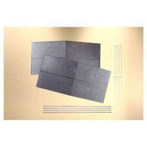 Auhagen 80307 Lemeztetők (bádogtető) 2 db, ereszcsatornákkal