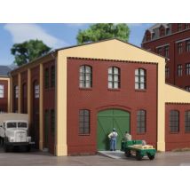 Auhagen 80518 Fal-elemek 2391A piros, ipari ablakok L /Wände 2391A rot, Industriefenster L/