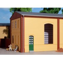 Auhagen 80602 Téglafal, 2325B, ipari ablaknyilással, sárga