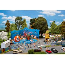 Faller 140341 Vidámpark készlet Polip-körhintával (motoros)
