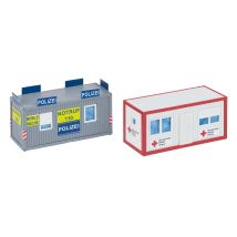 Faller 180338 Irodai konténer, rendőrség, DRK